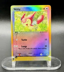 Skitty 71/109 Reverse Holo Pokemon EX Ruby and Sapphire 2003 Vintage NM - Image 2