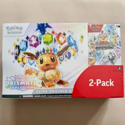 Pokemon Prismatic Evolutions Costco 2 Pack ETB with Booster Bundle | FREE SHIP - Image 1