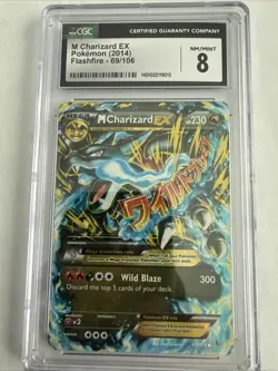 2014 M Charizard EX Pokemon XY Flashfire 69/106 Cgc 8 Nm/Mint - Image 1