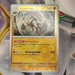 Pokemon Scarlet & Violet 151 Reverse Holo Rare Kabutops 141/165 Near Mint TCG - Image 1