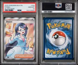 2025 POKEMON BLK EN-BLACK BOLT ULTRA RARE #162 FENNEL PSA 10 - Image 3