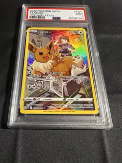 2022 Pokemon SWSH FA/EEVEE Holo Rare Brilliant Stars PSA 9 Mint #TG11 - Image 2