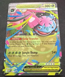 MEGA VENUSAUR EX MEP013 MEGA EVOLUTIONS POKEMON (PROMO ULTRA RARE, NM) - Image 1
