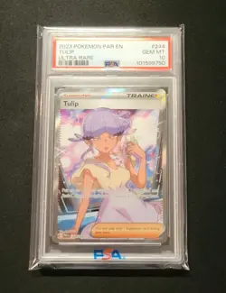 💎 PSA 10 Tulip Ultra Rare #244 2023 Pokemon Par Paradox Rift 244/182 - Image 1