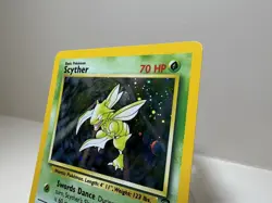 Pokemon TCG Scyther Base Set 2 Holo Unlimited Rare Card 17/130 LP - Image 3