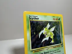 Pokemon TCG Scyther Base Set 2 Holo Unlimited Rare Card 17/130 LP - Image 4