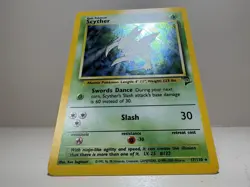 Pokemon TCG Scyther Base Set 2 Holo Unlimited Rare Card 17/130 LP - Image 5