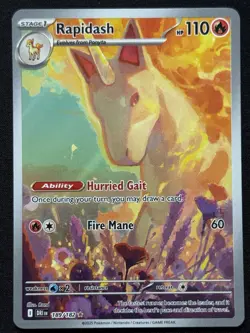 Rapidash 189/182 Illustration Rare | Pokemon TCG: Destined Rivals | Near Mint NM - Image 1