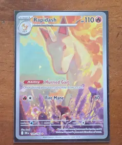 Rapidash 189/182 Destined Rivals Illustration Rare 2025 Pokemon TCG Card NM - Image 1