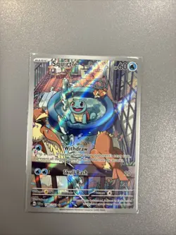Pokemon TCG Stellar Crown Scarlet Violet: Squirtle 148/142 Illustration Rare - Image 1