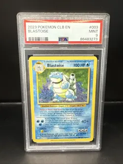 Pokemon Blastoise 003/034 Trading Card Game Classic PSA 9 Holo - Image 1