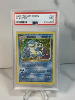 Pokemon Blastoise 003/034 Trading Card Game Classic PSA 9 Holo 100HP - Image 1