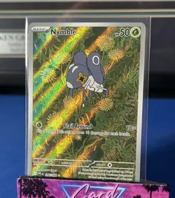 Nymble 096/094 Pokemon TCG Phantasmal Flames Illustration Rare Near Mint NM - Image 1