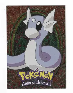 1999 Topps Pokemon TV Animation Series Dratini HoloFoil Card #147 E10 of 12 - Image 1