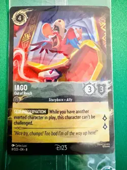 Iago - Out of Reach 8 Disney Lorcana Promo Cards Holo - Image 1