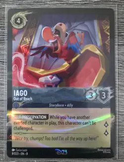 Iago - Out of Reach 8 Disney Lorcana Promo Cards Holo - Image 1
