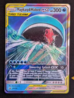 Magikarp & Wailord GX SM166 Pokemon SM Promos Holo Promo Tag Team LP/MP - Image 1