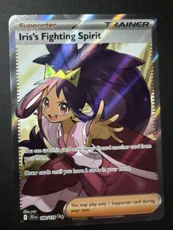 Iris's Fighting Spirit 180/159 Ultra Rare Journey Together Pokemon Card - Image 1