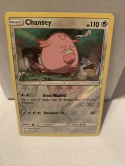 Chansey 101/145 Reverse Holo SM Guardians Rising Pokemon Card ~ Near Mint (1235) - Image 1