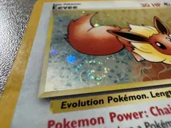 Pokemon Card Eevee WoTC Promo Holo 11/53 - LP / Swirl 🌀🔥 - Image 2