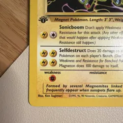 Magneton Fossil Regular/Non-Holo 1st Edition Rare Pokemon Card 26/62 LP - Image 2