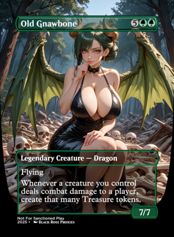 Old Gnawbone - MTG Anime Custom - Playtest- Not For Sanctioned Play - Image 1