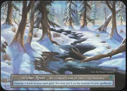 Sorcery Contested Realm Alpha Winter River Foil Site Kickstarter TCG NM - Image 1