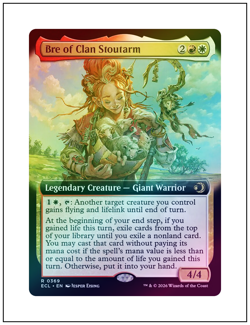 1x Bre of Clan Stoutarm, Extended Art Foil, Lorwyn Eclipsed, Magic MTG NM - Image 1