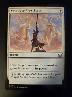 Swords to Plowshares NM Commander: March of the Machine MTG FREE SHIPPING - Image 1