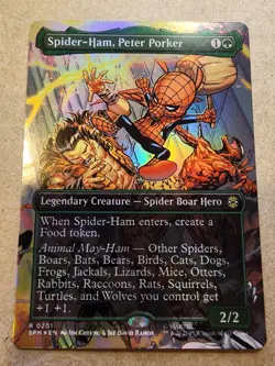Spider-Ham, Peter Porker - #201 Foil (Borderless) Marvel's Spider-Man - Mtg - Image 1
