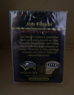 Magic The Gathering World Championship Deck Brussels August 2000 Jon Finkel NEW - Image 2