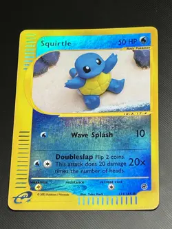 Squirtle 131/165 Reverse Holo Expedition Pokemon Card Vintage 2002 - Image 1