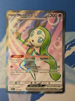 Meloetta EX 159/086 - Black Bolt - Full Art Pokemon TCG Card - NM - Image 2