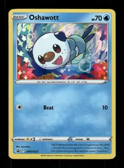 Pokemon SWSH: Sword & Shield Promo Cards #SWSH222 Oshawott Promo Cosmos Holo - Image 1