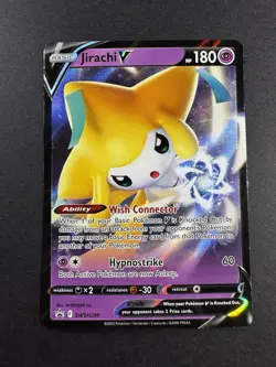 Pokemon TCG Jirachi V Black Star Promo SWSH299 English LP - Image 1