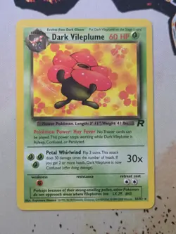 Dark Vileplume 30/82 Pokemon Team Rocket Non Holo WOTC TCG NM - Image 1