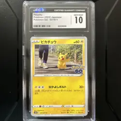 Pikachu #27 Japanese 2022 Pokemon Go CGC Gem Mint 10 - Image 1