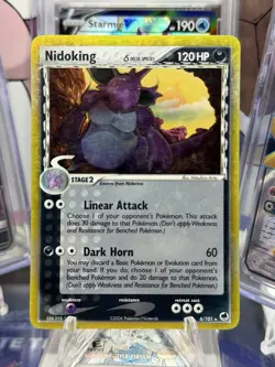 Pokemon TCG Nidoking (Delta Species) EX Dragon Frontiers 6/101 Holo Rare - Image 1