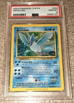 2023 PSA 10 Gem MT Pokemon Articuno #009 CLB EN English TCG Classic - Image 2