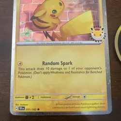 Pikachu 051 /162 Stamped 2026 Pokemon Day 30 Promo TCG With Coin - Image 3