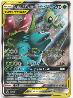 2019 Pokemon SM Black Star Promo #SM167 Full Art/Celebi & Venusaur GX - Image 1
