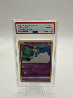 PSA 10 - 2020 Pokemon Vivid Voltage 072 Chimecho - Asako Ito Knitted - POP 3! - Image 2