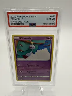PSA 10 - 2020 Pokemon Vivid Voltage 072 Chimecho - Asako Ito Knitted - POP 3! - Image 3