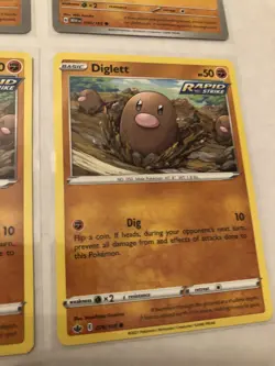 Lot of 7 Diglett and Dugtrio Pokemon Cards - Image 5