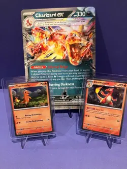 Pokemon PAF Promo Lot - Charmander, Charmeleon & Charizard ex Jumbo - Pack Fresh - Image 1