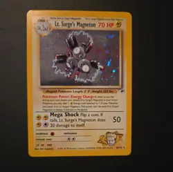 2000 Pokemon Gym Heroes Lt. Surge's Magneton Holo Rare Swirl 8/132 NM-NMMT - Image 1