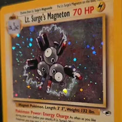 2000 Pokemon Gym Heroes Lt. Surge's Magneton Holo Rare Swirl 8/132 NM-NMMT - Image 2