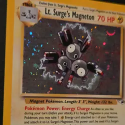 2000 Pokemon Gym Heroes Lt. Surge's Magneton Holo Rare Swirl 8/132 NM-NMMT - Image 4