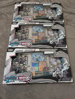 3 X Unova Heavy Hitters Premium Collection Boxes- Black Bolt & White Flare - Image 1