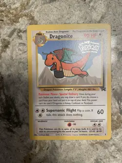 Dragonite #5 Black Star Promo 1999 Pokemon The First Movie Stamped MINT - Image 1